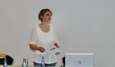 Die erste Vorsitzende der IRB, Simone Schröter, führte durch die Jahreshauptversammlung. Foto: akl