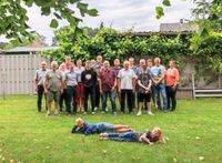 Teilnehmende eines Grillabends der Selsinger Sportschützen.