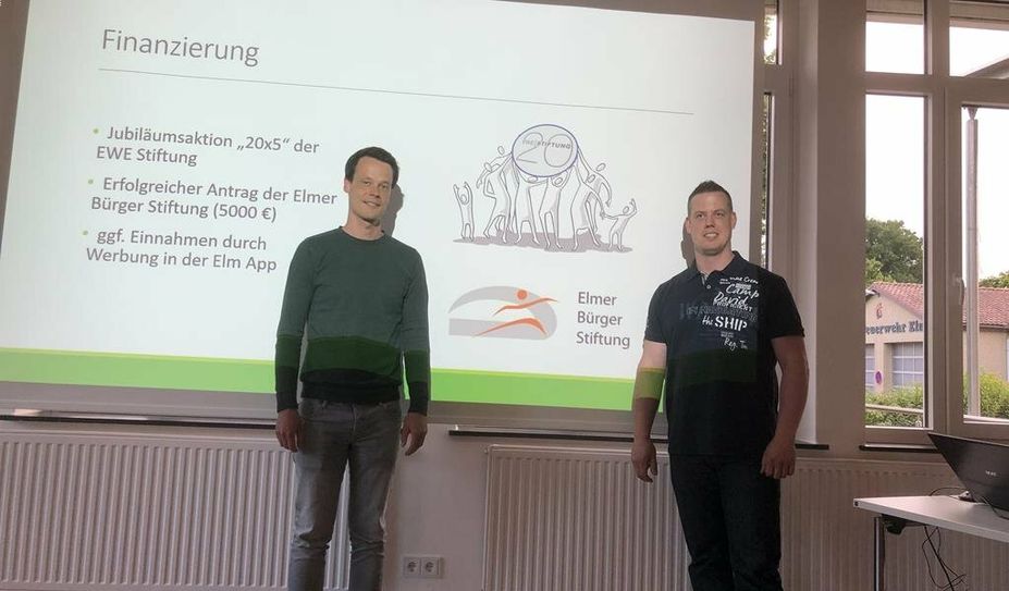 Christian Dilissen (re.) und Sönke Kosicki stellten die Dorf-App vor.