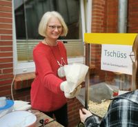An ihrem letzten Schultag gab Heike Tretzmüller Popcorn aus.