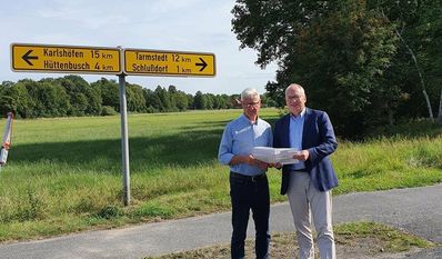 Haben sich einen Plan gemacht: Die Unionspolitiker Heiko Pankoke und Axel Miesner.