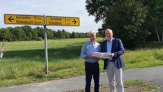 Haben sich einen Plan gemacht: Die Unionspolitiker Heiko Pankoke und Axel Miesner.