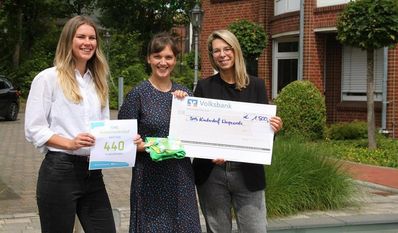 440 Läufe ergeben 1.500 Euro: Das SOS-Kinderdorf darf sich über eine Spende der Osterholzer Stadtwerke freuen. Foto: eb