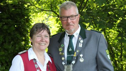 Königin Antje Heinke und ihr Vizekönig Rainer Wilking.