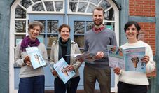 Martina Michelsen, Veronika Völker, David Cramer und Anja Nachtigall sind schon im „Italienfieber“.