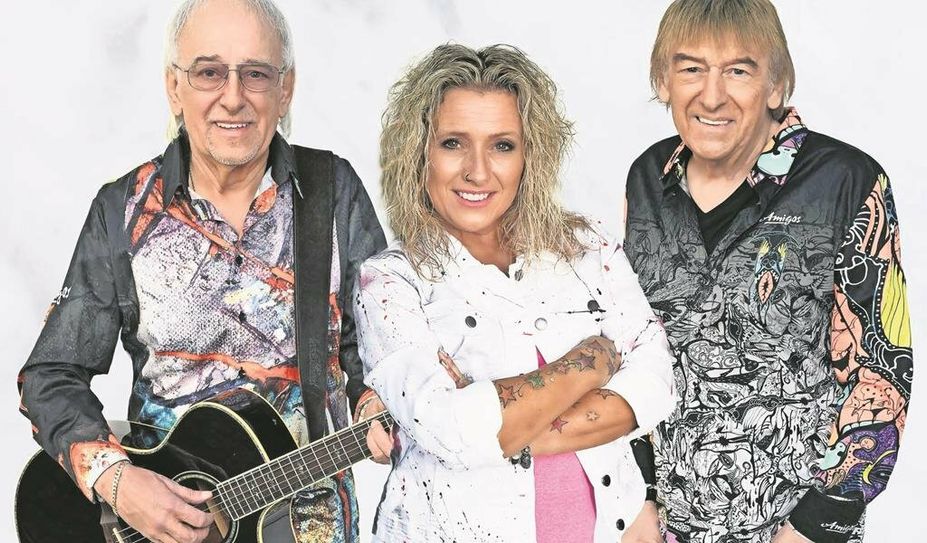 Wissen, wie man im Publikum Stimmung verbreitet: Bernd und Karl-Heinz Ulrich und Daniela Alfinito.