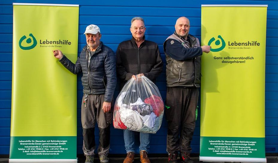 Die Mitarbeitenden der Lebenshilfe Bremervörde-Zeven sind schon gespannt auf die Textilien-Abgaben.