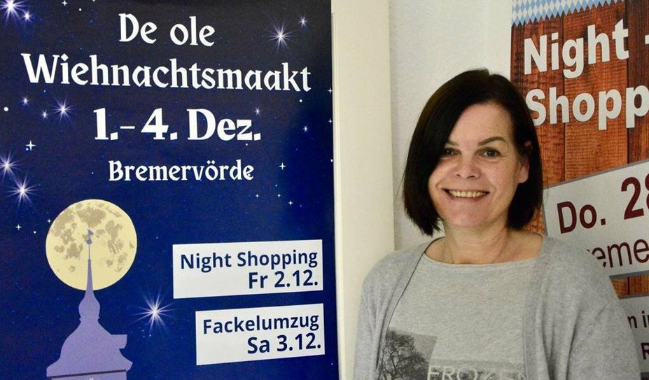 Bärbel Hensel vom City- und Stadtmarketingverein nimmt vom 21. bis 24. November Stiefel von Kindern entgegen.