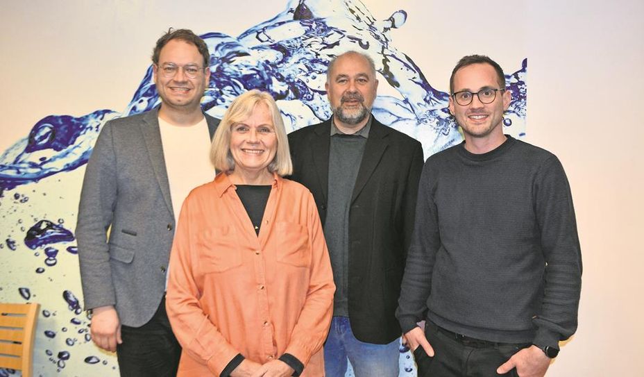 (v. l.) Das Organisationsteam freute sich über den Besuch von Bundestagskandidat Joachim Fuchs.