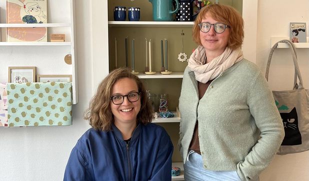 Katharina Schule und Corinna Schmelter-Pourian.