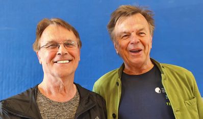 Martin Puttke (links) und Peter Bergholz freuen sich auf ihre „Weltpremiere“.