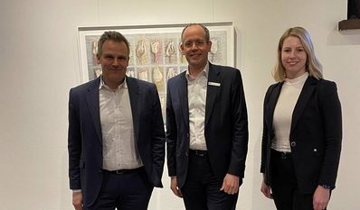Michael Kersting, Jan Mackenberg und Stefanie Kase stellten die Geschäftsentwicklung der Volksbank eG Osterholz Bremervörde im vergangenen Jahr vor.