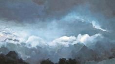 In Ihrem Gemälde „Wolkenmeer“ wird die Beziehung zwischen Himmel und Erde deutlich.