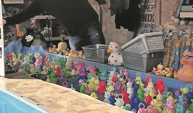 Beim Entenangeln können alle ihr Glück versuchen.