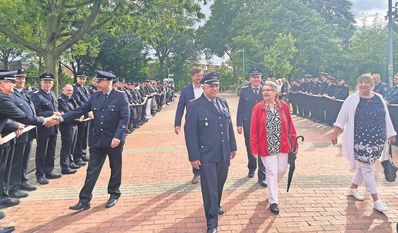 Mit einer großen Abschiedsfeier bedankten sich Kameraden und Gemeinde bei Andreas Hensel und Kai Garbade für ihren Einsatz bei der Feuerwehr. Foto: an