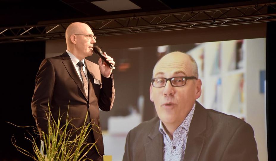 Lars Leminski bei der Ansprache zum 150jährigen Jubiläum der BBS im Oktober 2025
