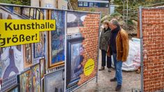 Die Bauarbeiten zur Erweiterung der Worpsweder Kunsthalle laufen. Foto: eb