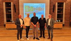 (v. l.) Michael Hannebacher, Thomas Walter, Benjamin Hartmann, Jens Neumann und Frank Quell informierten die Bürger:innen.