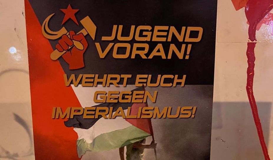 Ein Poster von heute mit einem Weltbild aus den 60er Jahren. In Bremen gesehen, ähnliche Sticker finden sich auch in OHZ.