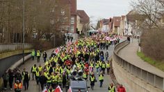 Rund 1.500 Streikende waren am Donnerstag in der Kreisstadt unterwegs. Ihre Forderung: 10,5 Prozent mehr Lohn
