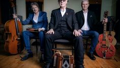 Bandfoto der Musiker: Oysterband’s John Jones, Ray Cooper & Al Scott