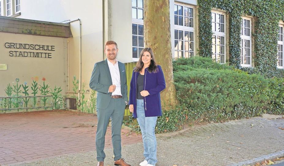 Dirk-Frederik Stelling und Celine Holst haben viele Ideen für das Gebäude.