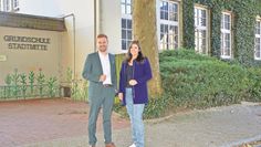 Dirk-Frederik Stelling und Celine Holst haben viele Ideen für das Gebäude.