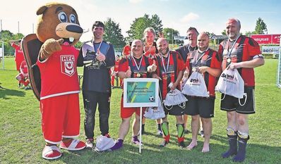 Die „Stoppelhopser“ hatten viel Spaß beim Fußballspielen.