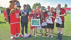 Die „Stoppelhopser“ hatten viel Spaß beim Fußballspielen.