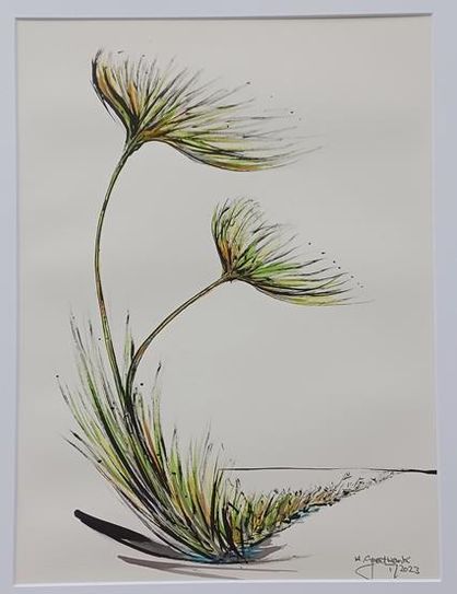 Tusche und Aquarell bestimmen die neue Ausstellung im Teufelsmoor.