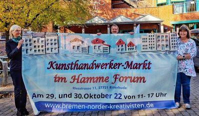 Über 30 Kunsthandwerker:innen haben ihren Besuch im Hamme Forum angekündigt. Foto: alvo