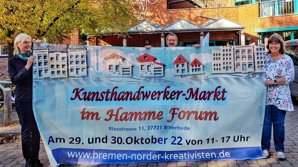 Über 30 Kunsthandwerker:innen haben ihren Besuch im Hamme Forum angekündigt. Foto: alvo