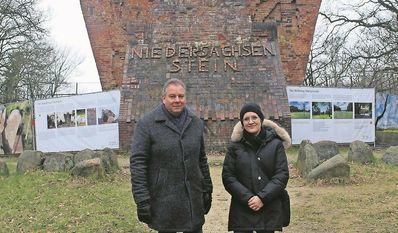 Andreas Mattfeld bei seinem Besuch in der Künstlergemeinde Worpswede.