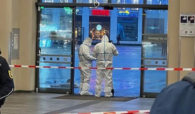 Der Tatort wurde weitläufig abgesperrt.