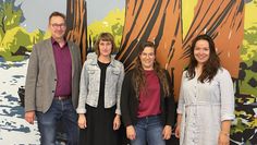 Die Organisatorin um Pädagogin und Referentin Lea Wedewardt (2. v. r.).