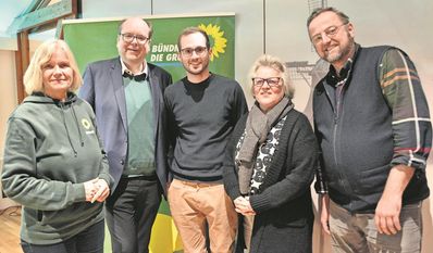 (v. l.) Renate Warren, Christian Meyer, Joachim Fuchs, Marion Kaiser und Sven Kielau betonten die Wichtigkeit des Klimaschutzes.