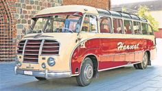 Der alte Bus aus dem Jahr 1953 bietet ein ganz klassisches Fahrerlebnis.