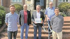 Haben in der Gemeinde viel zum Thema Klimaschutz vor: Bürgermeister Jürgen Kuck (Mitte) und die Verantwortlichen des Klimastabs.