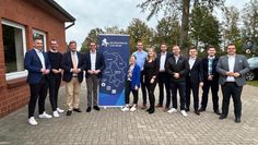 Der neue Bezirksvorstand der Jungen Union Elbe-Weser in Grasberg.