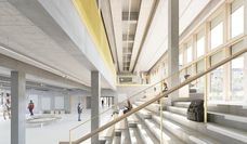Sieht frisch aus: Visualisierung der künftigen Pausenhalle.