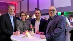 Bürgermeister Guido Dieckmann (v. li.) freute sich über den Besuch von Innenministerin Daniela Behrens (SPD), Oliver Lottke (Landtagsabgeordneter SPD) und Landrat Thorsten Krüger (SPD).
