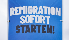 Faschistisch? Wahlplakat des Thüringer Landesverbands der AfD im thüringischen zur EU-Wahl 2024.