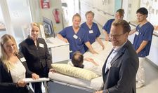 Mit stolz machenden Ergebnissen präsentierten sich Anne Machreich, Doris Sonström und Sönke Caspers vom Kreiskrankenhaus Osterholz.