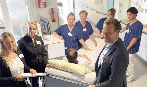 Mit stolz machenden Ergebnissen präsentierten sich Anne Machreich, Doris Sonström und Sönke Caspers vom Kreiskrankenhaus Osterholz.