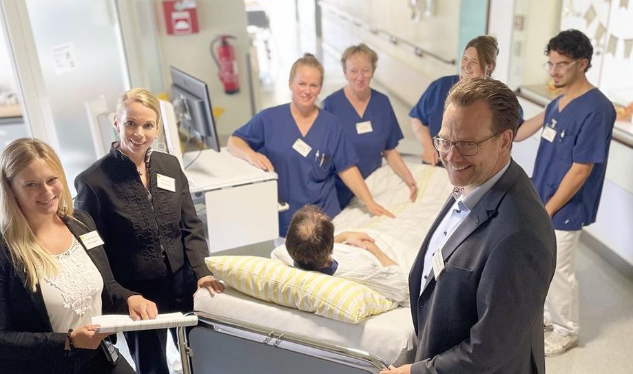 Mit stolz machenden Ergebnissen präsentierten sich Anne Machreich, Doris Sonström und Sönke Caspers vom Kreiskrankenhaus Osterholz.
