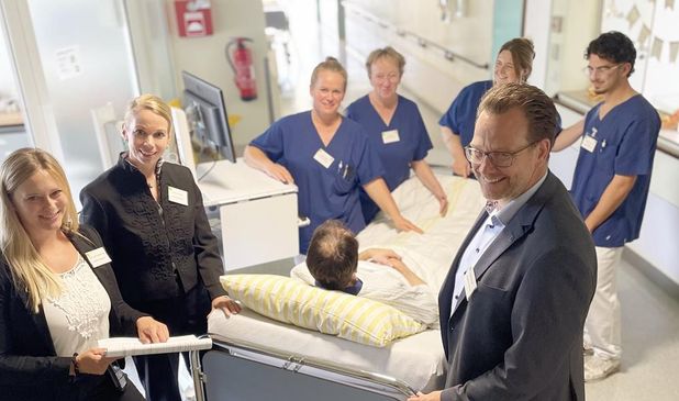Mit stolz machenden Ergebnissen präsentierten sich Anne Machreich, Doris Sonström und Sönke Caspers vom Kreiskrankenhaus Osterholz.