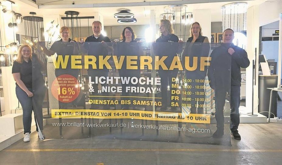 Das Werkverkauf-Team freut sich auf viele Besucher:innen.