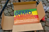 Hunderte Menschen fanden sich in Rotenburg ein, um für die Demokratie zu demonstrieren.