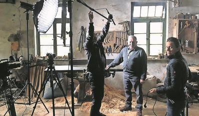 Schon zum Dreh von „Fief Minuten för Alfs“ war Rainer Ludwigs zu Gast in Alfstedt.