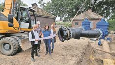 Die neue Druckrohrleitung mit 50 Zentimeter Durchmesser ersetzt die fast 80 Jahre alte Transportleitung aus Gusseisen, die vom Klärwerk Lintel bis nach Ritterhude verläuft. Foto: eb